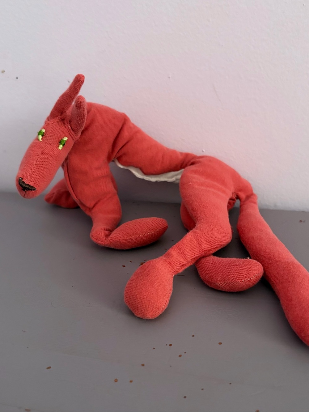🐺RED WOLF🐺 10” Handmade PLUSH Custom COLLECTIBLE Dog